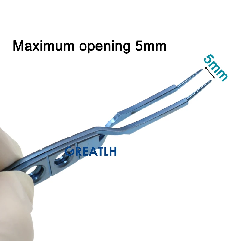 Nucleus Forceps Titanium Alloy Reaction Clip Forceps Ophthalmic Surgery Instrument