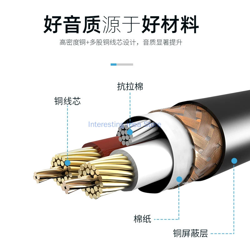Ickb L9 Balance Cable So8 Sound Card 48V Capacitor Microphone Microphone Connection Cable Single Cannon Female Turn 3.5mm