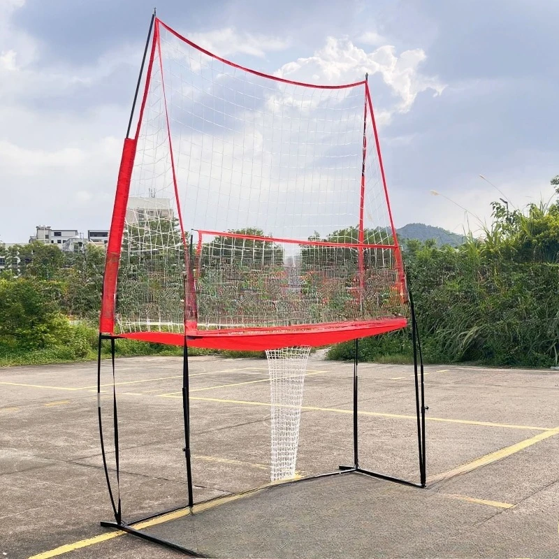 

Portable volleyball practice net 11 * 8 feet single training net adjustable height multi-functional volleyball practice net