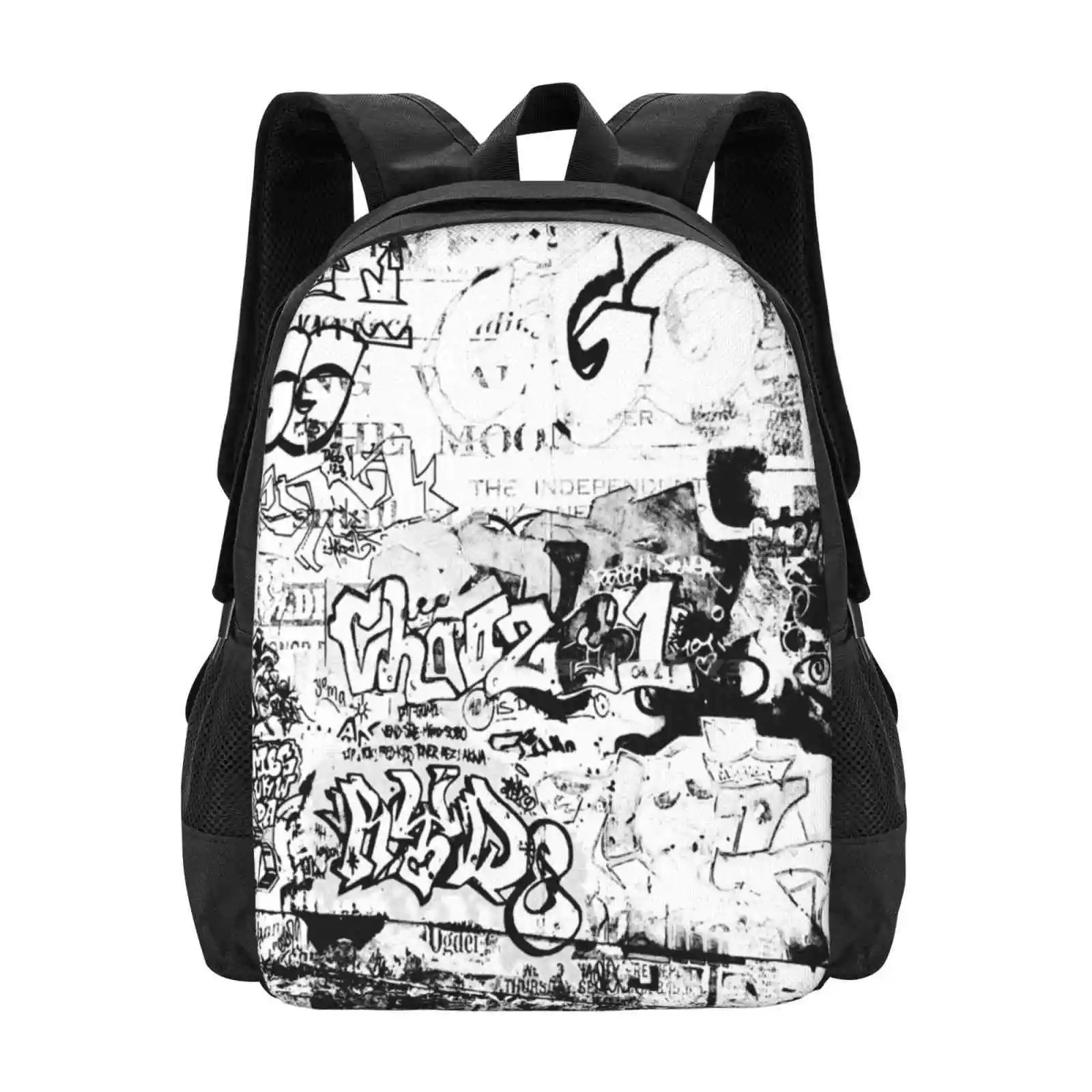 Graffiti Fashion Pattern Design Travel Laptop School Backpack Bag Graffiti City Street Art Urban Awesome Harmony Fantasy