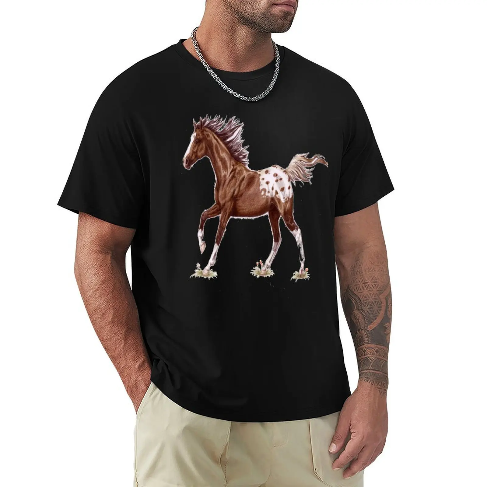 

Appaloosa Horse - Cute Horse - Gift For Horse Lovers T-Shirt summer tops plus size tops plain t shirt men 100℅ cotton