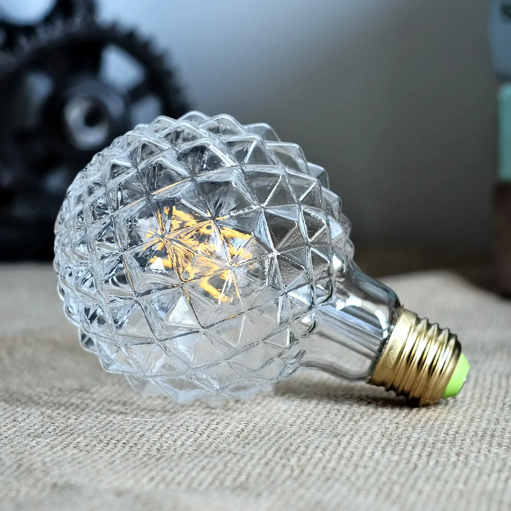 TIANFAN Edison Led Bulb G95 Pineapple 4W 2700Kelvin Warmth Glow 40W Equally 110V 220V Specialty Decorative Light Bulb