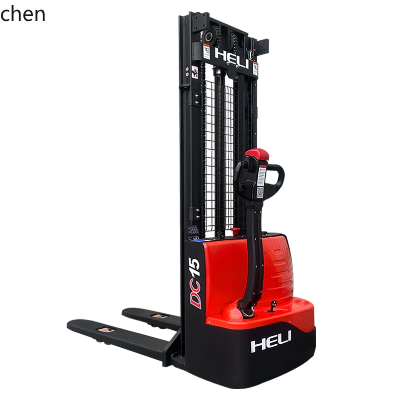 

CP electric hydraulic lift forklift 1 ton small stacking stacker loading and unloading truck