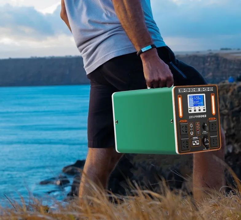 220V Portable Outdoor Power Station, Large Capacity Mobile Battery, Camping & Car Backup Power, Home Emergency Energy Storage
