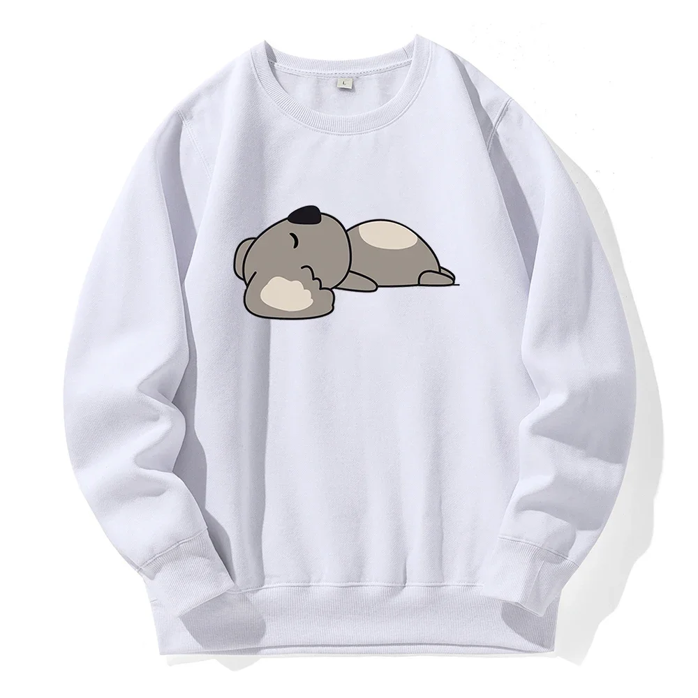 

Sleeping Koala Cartoons Cute Printing Hoody Man Spandex Warm Comfortable Streetwear Casual Basic Clothes Fashion Vintage Hooded