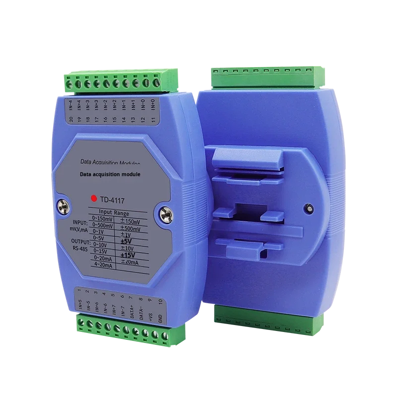 TAIHUA TD-4117 Channel Isolated Analog Input Module Current Voltage RS485 Converter Battery Monitoring System Industrial Plastic