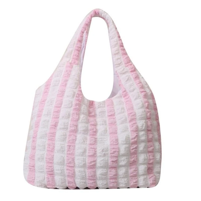 

Women Large Capacity Shoulder Bag Pleated Armpit Bag Aesthetic Underarm Bag