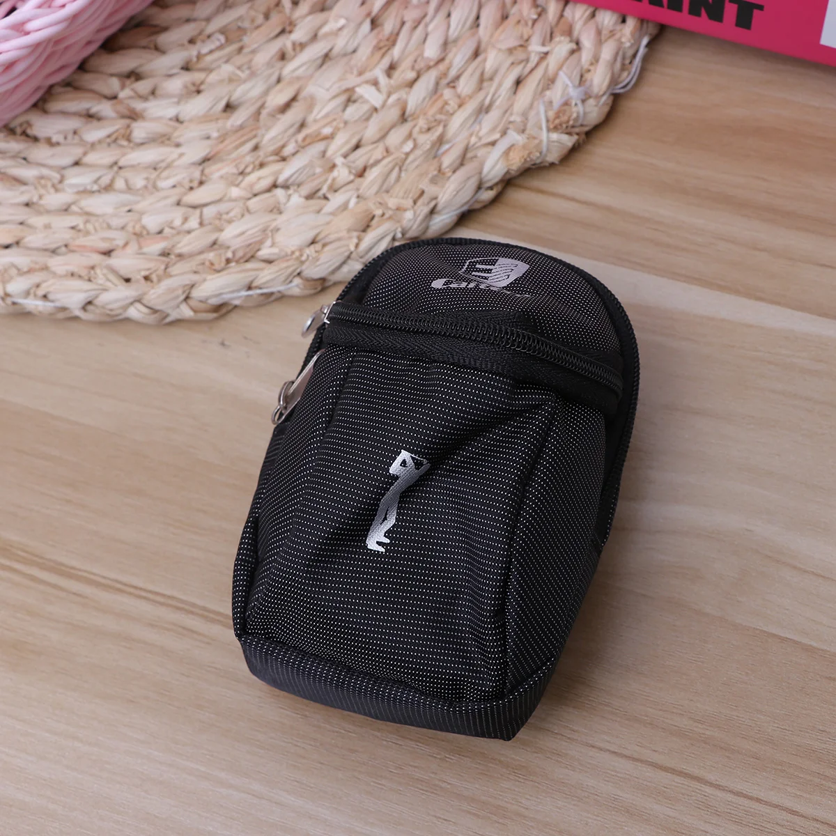 

Lightweight Canvas Mini Ball Holder Pouch Bag Tees Pouch Bag (Black) Ball Pouch Bag