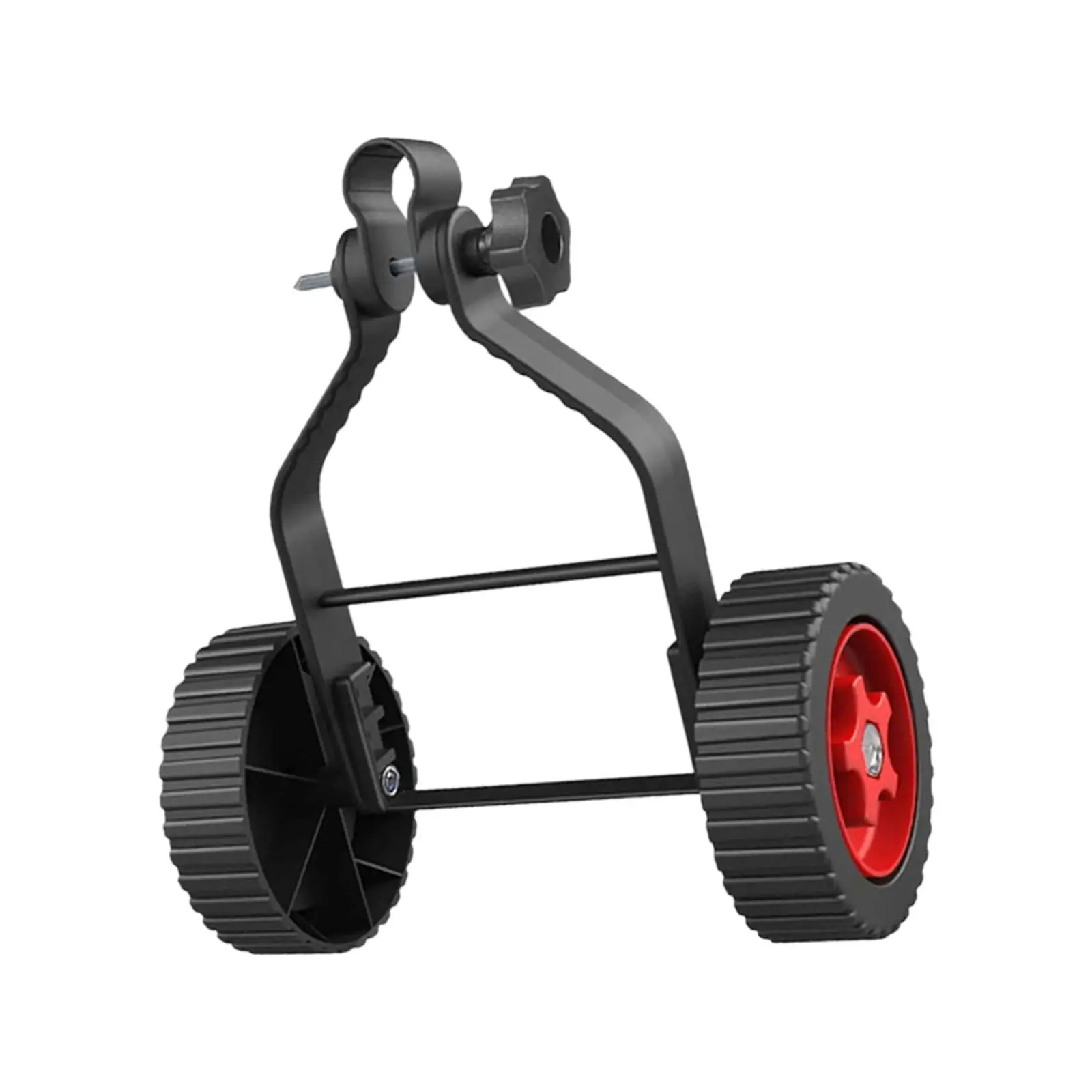 Lawn Mower Auxiliary Wheel Adjustable Triangular Structure Support Wheel for Brush Cutter Replace Parts Simple Installation