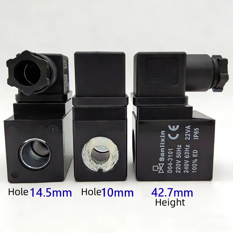 D04-3101 Sanlixin Hydraulic Solenoid Valve Coil Inner Hole Diameter 14.5mm Height 42mm