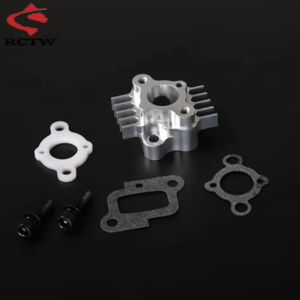 Collettore di aspirazione in alluminio CNC per motore 32cc 36cc 45c Zenoah Cy per 1/5 Hpi Km Rovan Baja LT DBXL FID DTT QL PARTI DI CAMION