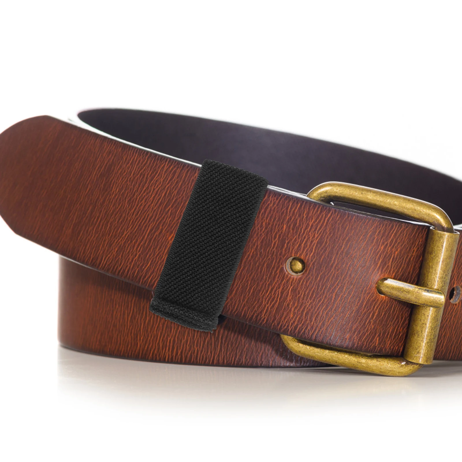 

4pcs Belt Elastic Duty Loops for Men Black Waist Backpack Strap Keeper Retainers Adjustable Hunting