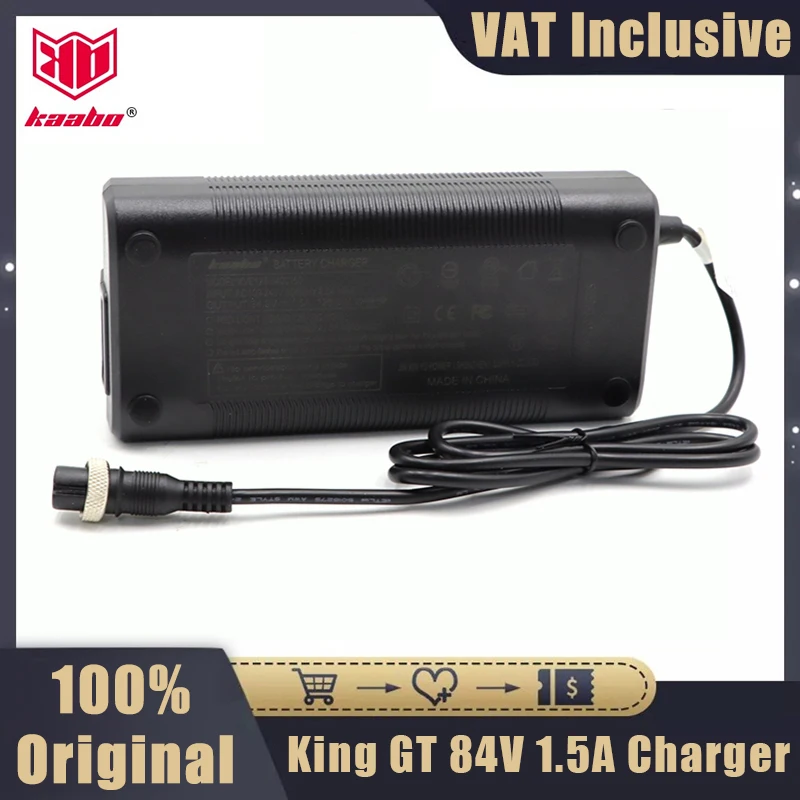 Original Kaabo Wolf King GT Charger 84V 1.5A Suit for 72V 35Ah Kaabo Wolf King GT Wolf King+ Electric Scooter Charger Accessorie