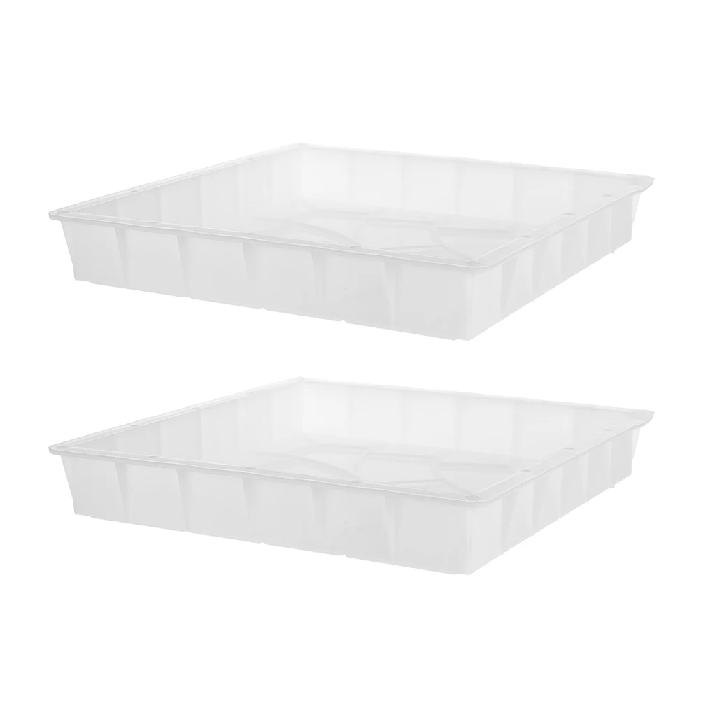 

2Pcs Garden Paving Mould Concrete Texture Mold Easy Demolding for Courtyards and Residential Areas Garden Stepping Stone Mold