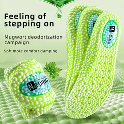 New High Elastic Soft Memory Foam Sport Insoles for Shoes Boost Shock Absorption Breathable Running Accessories For Soles