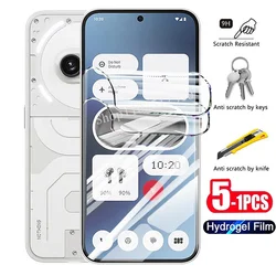 1-5Pcs Hydrogel Film For Nothing Phone 2A Soft Full Cover Screen Protector For Nothing Phone 2 1 Not Glass Clear Protective Film