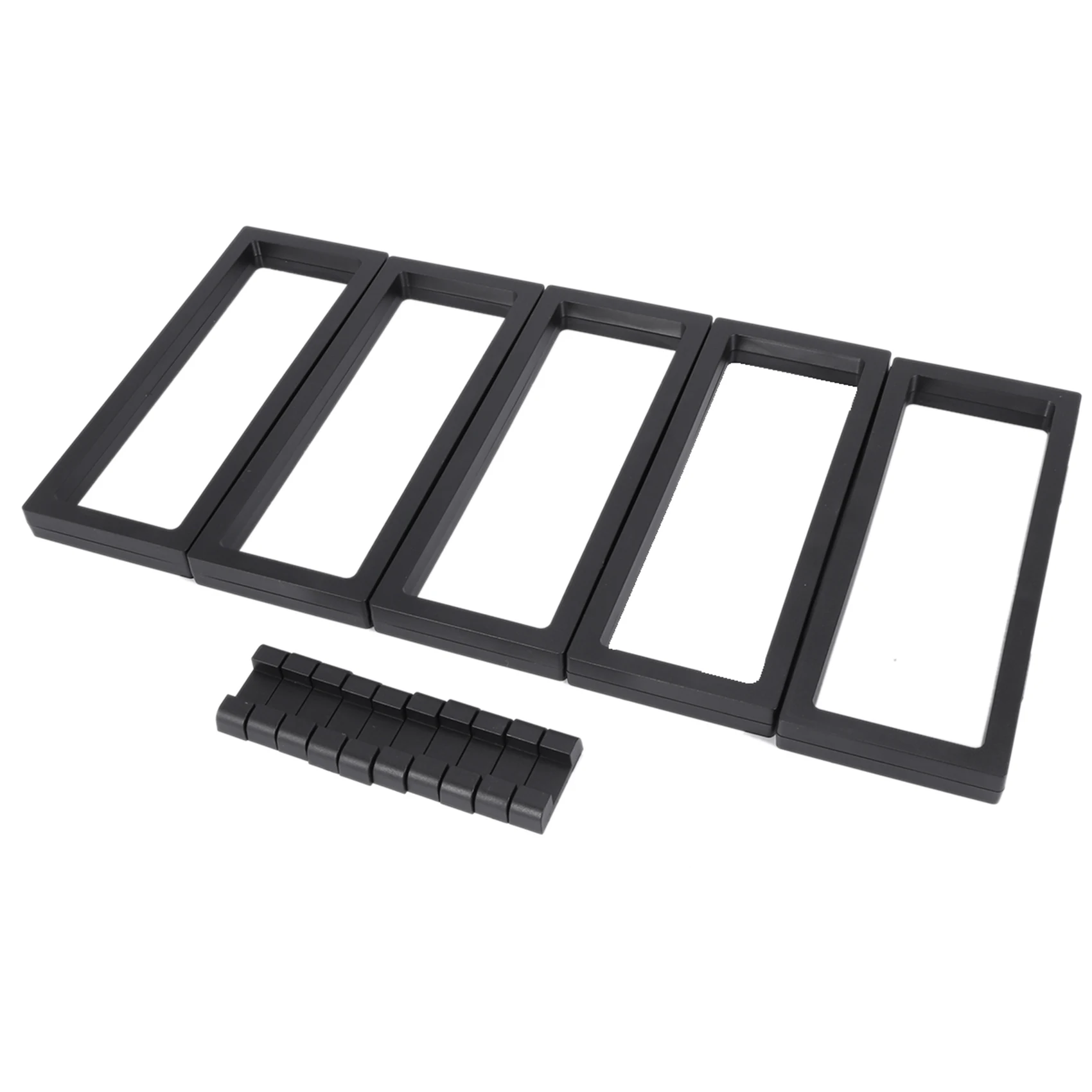 

AB09-5-комплект 3D-витрин-прозрачных пластиковых витрин для ювелирных изделий, антикварных, монет, медалей и семейных витрин