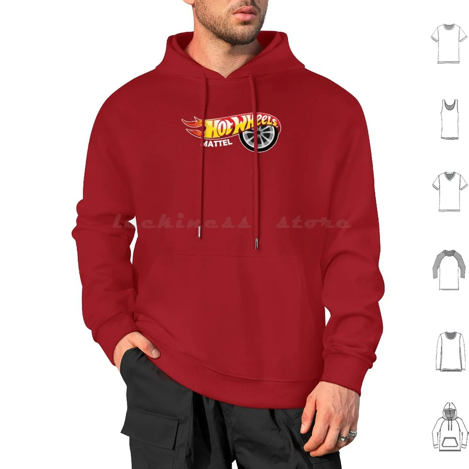 Hoodie cotton Long Sleeve The Hot Wheel Cars Mattle Car Racing Hot Cars Hot Car Racing Stickera Fan Art Kids Fanart Fire Wheel