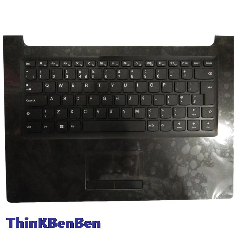 

UK English Black Keyboard Upper Case Palmrest Shell Cover For Lenovo Ideapad 310 14 14ISK 14IKB 14IAP 5CB0M29389