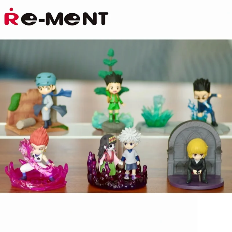 

Оригинальные коллекционные фигурки Re-Ment HUNTER×HUNTER DesQ DESKTOP HUNTER 6 для детей, подарок, коллекционные модели, украшения