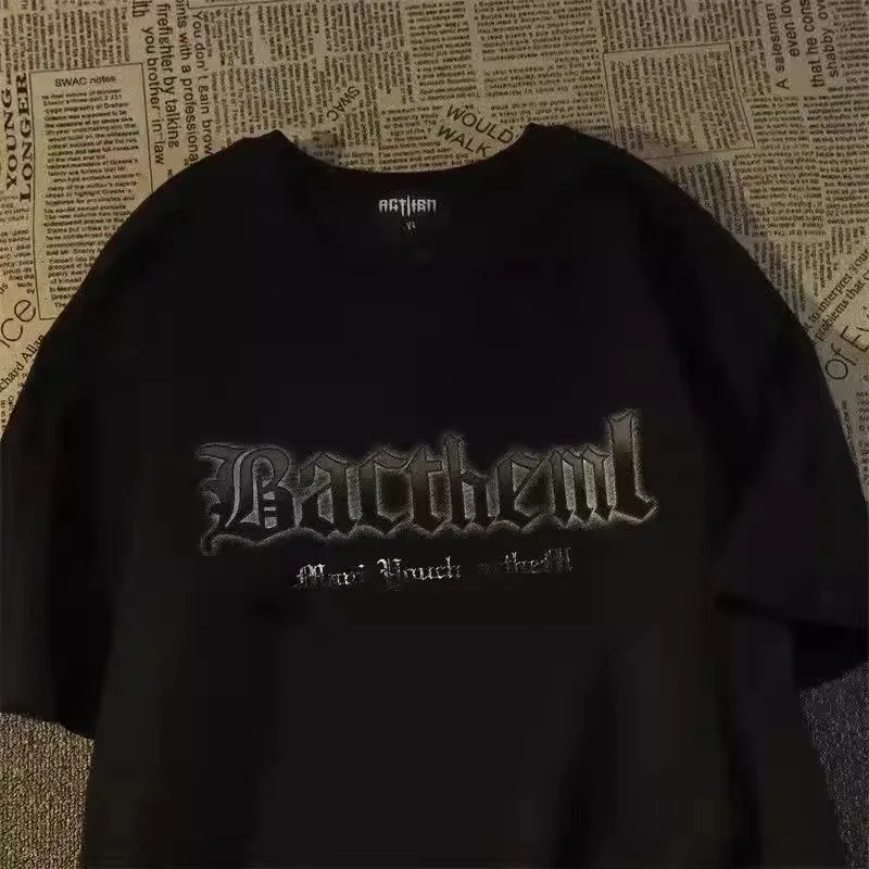 レディース特大原宿Tシャツ,サマートップ,y2kストリートウェア,衣類