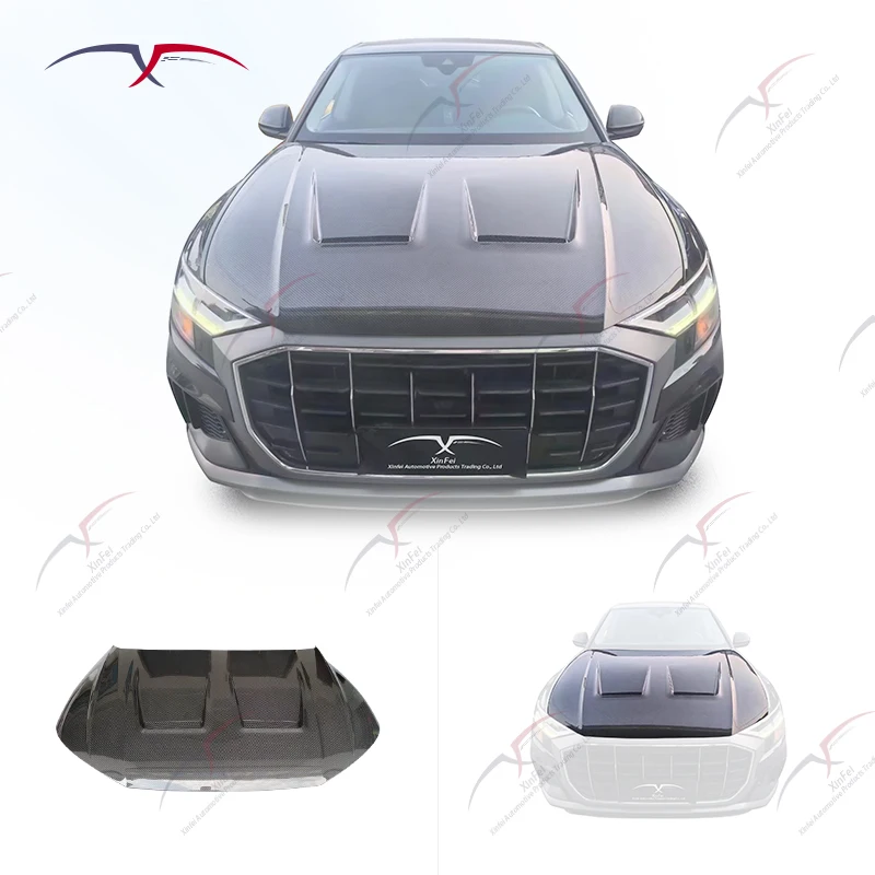 

New for Q8 RS Carbon Fiber Hood for SUV Exterior Body Kit Decoration Engine Hoods
