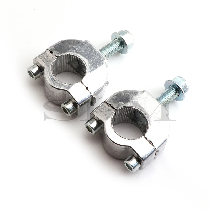 Motorcycle 22mm 7/8\'\' Handlebar Bar Risers Mount Bracket Clamp Taper For 2 Stroke 47cc 49cc Mini Moto Dirt Bike Motocross parts