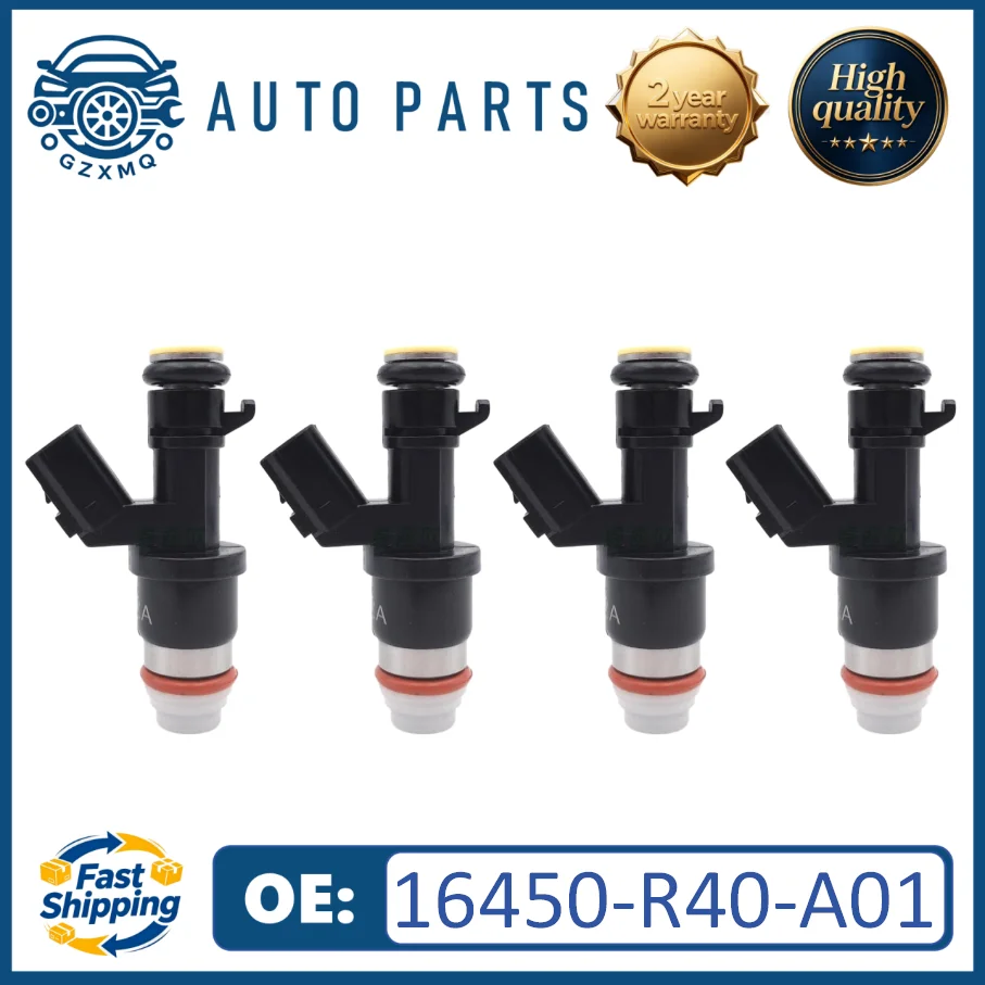 4pcs 16450-R40-A01 Fuel Injectors For Honda Accord Civic Si CR-V Acura ILX TSX 2.4L#16450-R40-Y01