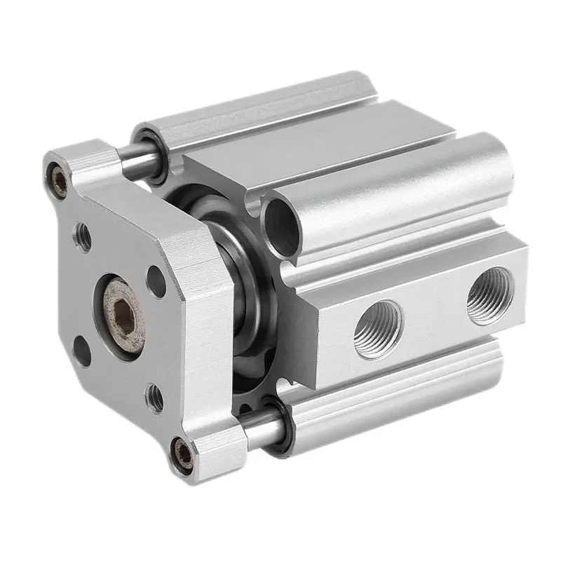 HLH CQMB12 16 20 25 32 40 50 Pneumatic Cylinder With Guide Rod Double Acting Non-magnetic Thin Air Cylinder Stroke5 10 15 20 50