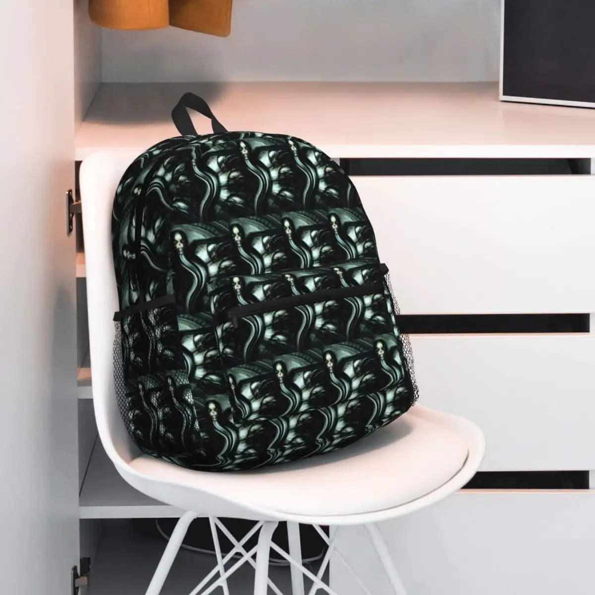 H.R. Giger Hans Ruedi Giger Paintings Backpack Daypack Large Capacity Kids BookBag School Bag Shoulder Bags for Men Women