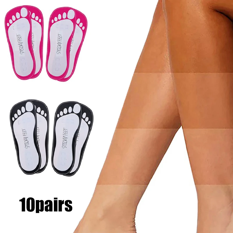 10Pairs Tanning Feet Pads EVA Spray Tanning Feet Pads Protectors For Sunless Accessories Disposable Non-slip Seaside Beach Shoes