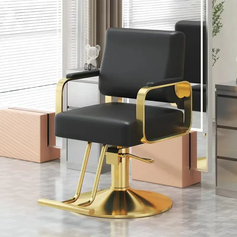 

Nordic Luxury Barber Chairs Modern Simple Style Hairdresser Lift Barber Chairs Comfort Swivel Commercial Furniture Taburete FYBC