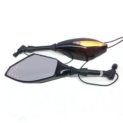 LED λ°©ν₯ μ§μλ± ν¬ν¨ μ€ν λ°μ΄ λ°±λ―Έλ¬, KTM λν¬ νμ¬ NS200 CFMOTO 150NK 250NK λμΉ΄ν° μμ€λμλ²¨μ© λ²μ©, 10mm