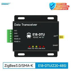 CDSENT CC2530 Zigbee 3.0 Wireless Data Transmission Station 20dBm RS485 E18-DTU(Z20-485) DC8~ 28V Zigbee Data Transceiver