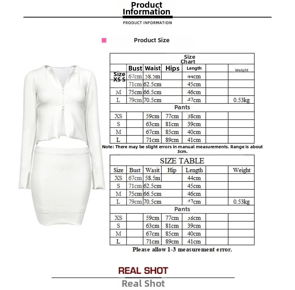 Frühjahr/Sommer Damenmode Doppelreißverschluss Langarm Geripptes, figurbetontes kurzes Kleid im europäischen und amerikanischen Stil Neu