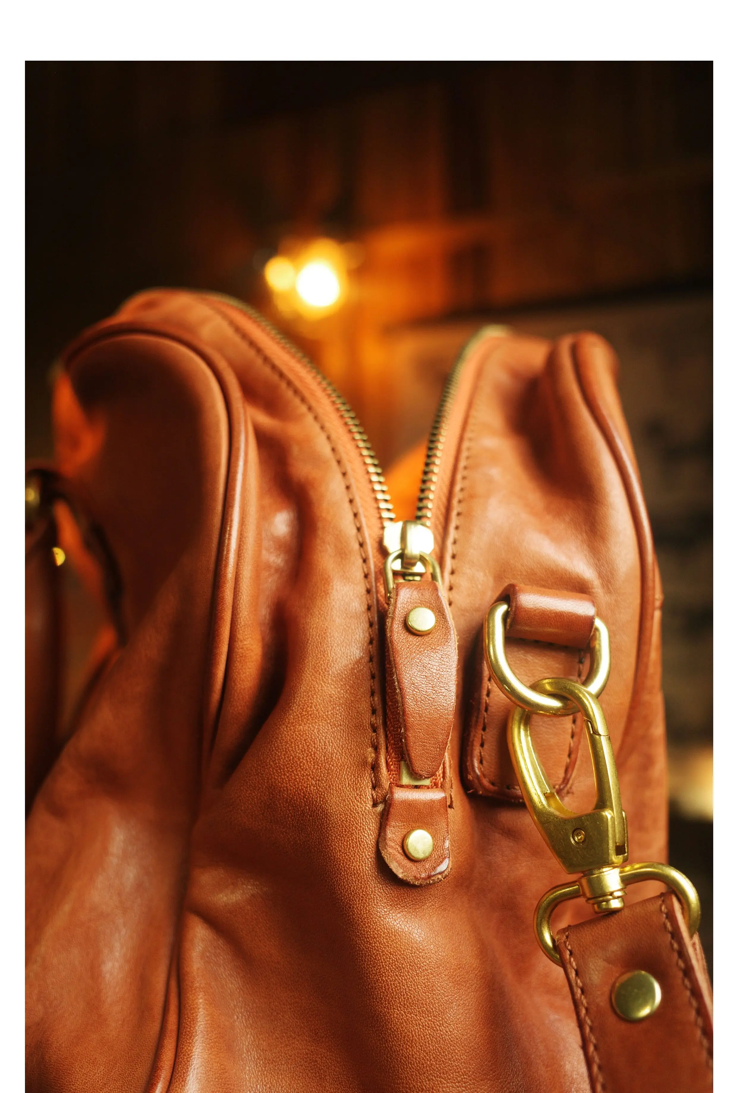 PNDME Business schlichte, pflanzlich gegerbte Rindsleder-Damen-Aktentasche, lässige Reise-Luxus-Handtasche aus echtem Leder für Laptops. – Detail 27