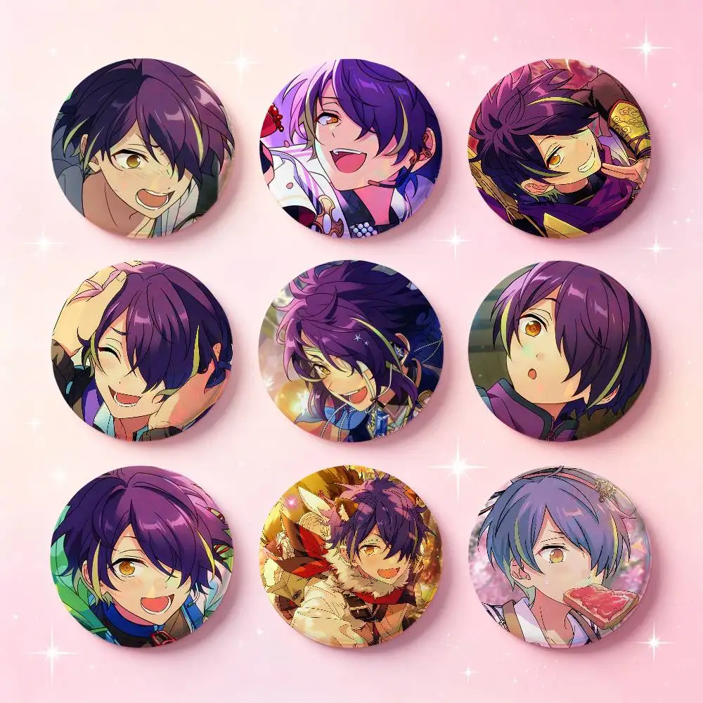 Shinobu Sengoku Anime Figure Badges 25 32 44 58 75 Mm Round Cosplay Pin Bag Decor Fans Collect Friends Gifts Brooch Souvenir