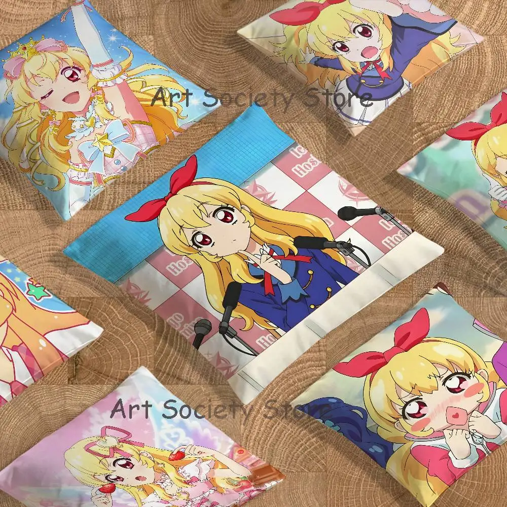 Anime I-Ichigo Hoshimiya Pillow Case For Sofa Decor Car Office Room Printing Cushion Cover Decorations and Protector