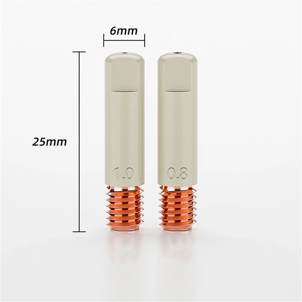 6 Stück/Packung, MB-15AK 15AK Beschichtetes Schweißwerkzeug 0,8mm 1,0mm 1,2mm Violett-Kupfer Leitfähige Beschichtungsdüse Isolierhülse Verbindungselement – Detail 4