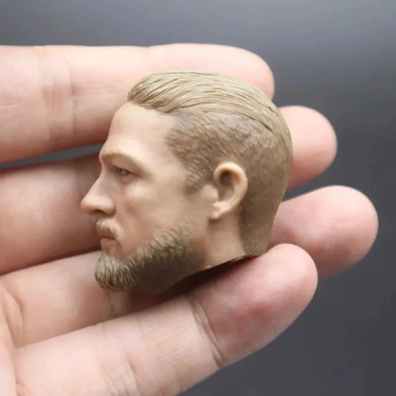 1/6 British Handsome Guy Head Sculpt Male Solider Yellow Hair Model Head Carving Model Toys for 12in Male Solider Action Figure