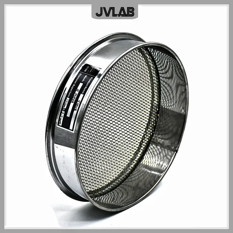 Sample Test Sieve Soybean Rice Grain Sesame Flour Sieve 304 Stainless Steel Wire Mesh And Frame R15cm 4~10 Mesh / 2~5mm