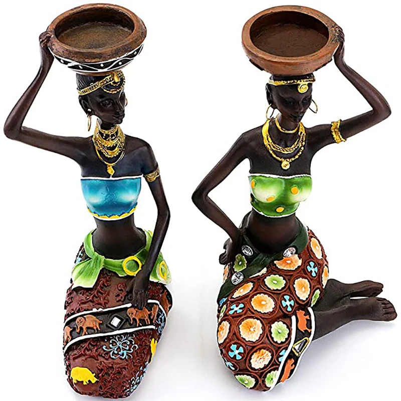 Candleholder African Figurines 8.5