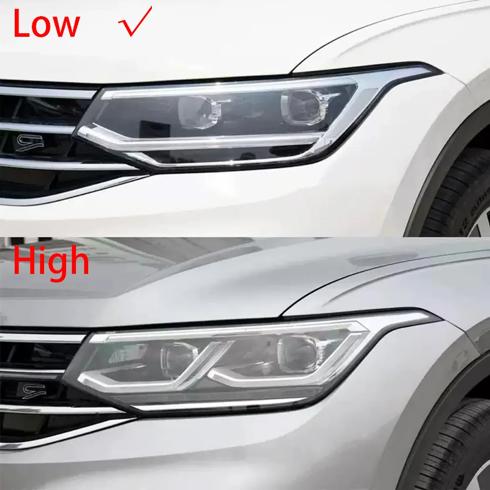 For Volkswagen VW Tiguan L 2022-2024 (Low configuration) Car Headlight cover Headlamp Lens Auto Shell Cover Lens Plexiglass