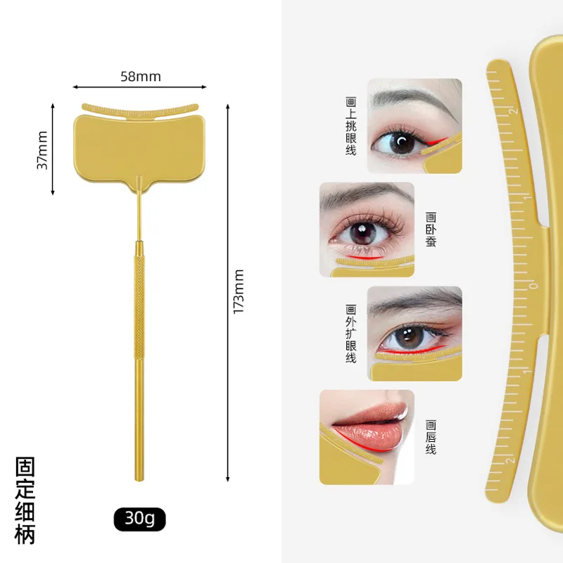 Miroir de mascara en acier inoxydable, lentille de beauté avec échelle, carré, miroir d'inspection, assistant de cils, outil de beauté, 100 pièces