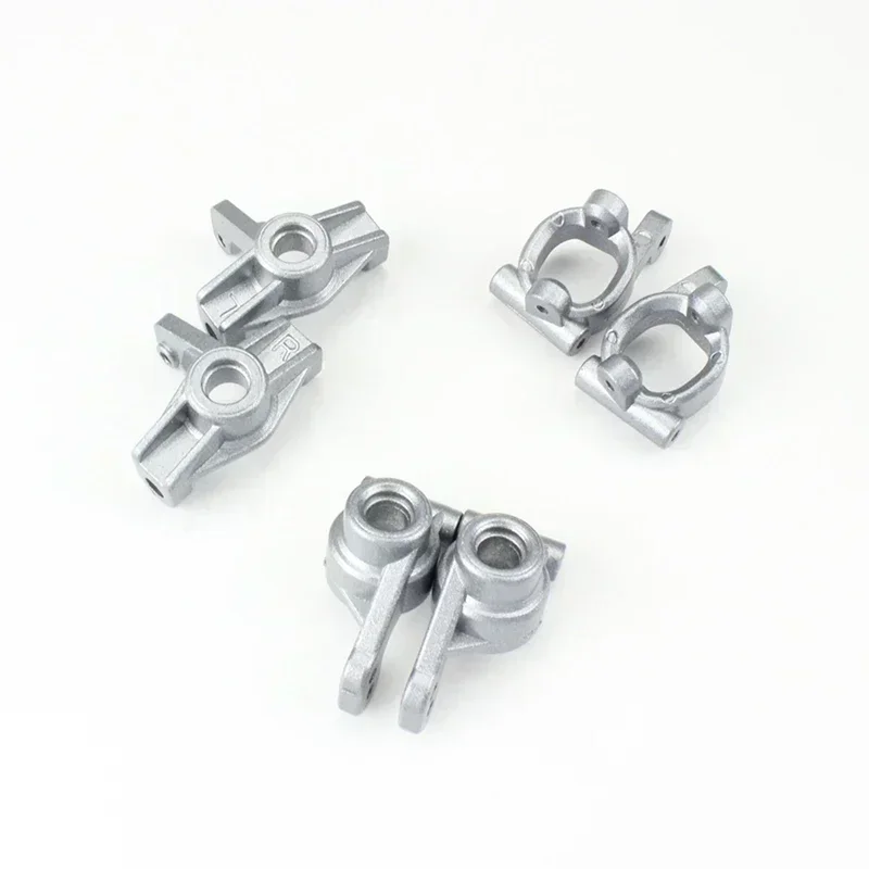 

6Pcs Metal Front Rear Wheel Seat Steering Cup C Hub Carrier for Wltoys 144001 144002 1/14 RC Car Spare Parts Accessories