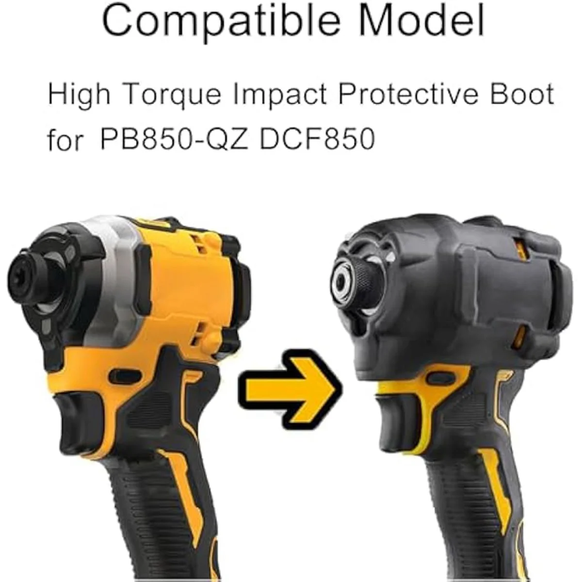 A83Z ارتفاع عزم الدوران تأثير وجع التمهيد ل PB850-QZ DCF850 المطاط شنيور يعمل بالبطارية وجع واقية كم دعوى