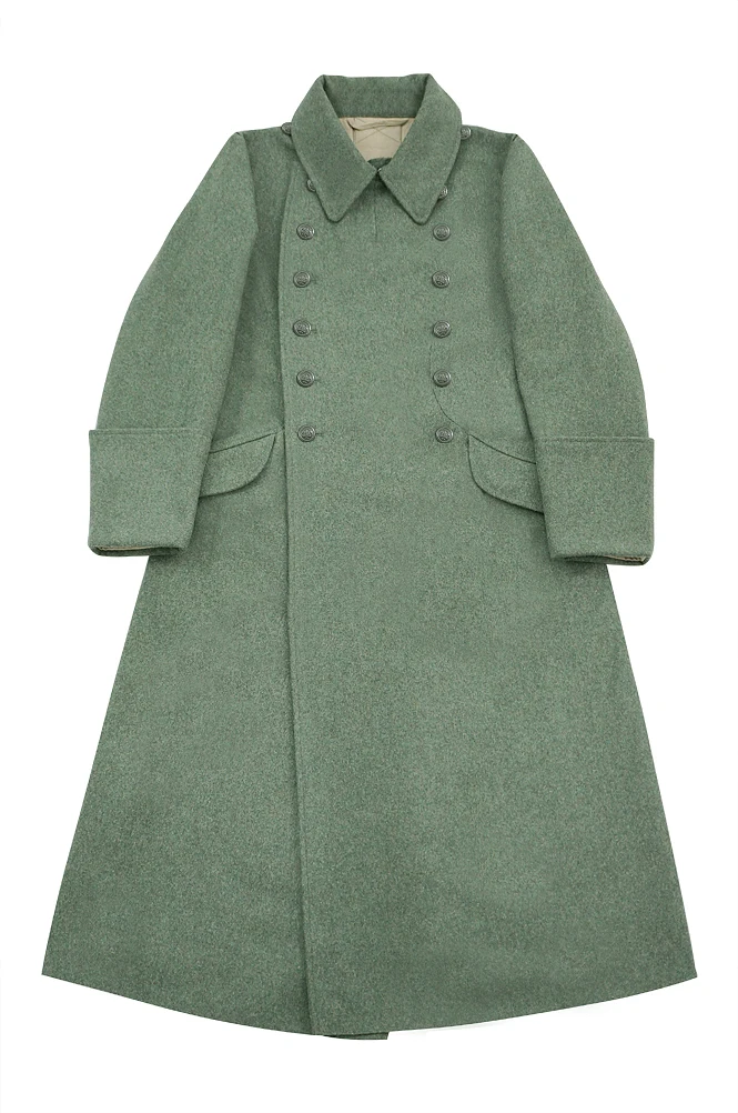 GUGJ-006สงครามโลกครั้งที่สองเยอรมัน M40 Kriegsmarine Coastal EM Fieldgrey ขนสัตว์ Greatcoat