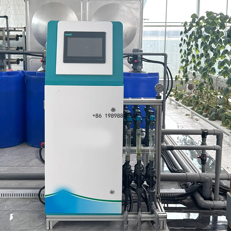 Farm Greenhouse Use Automatic Smart Fertigation Water-Fertilizer Integrated System Metal Cover Large Size Agriculture
