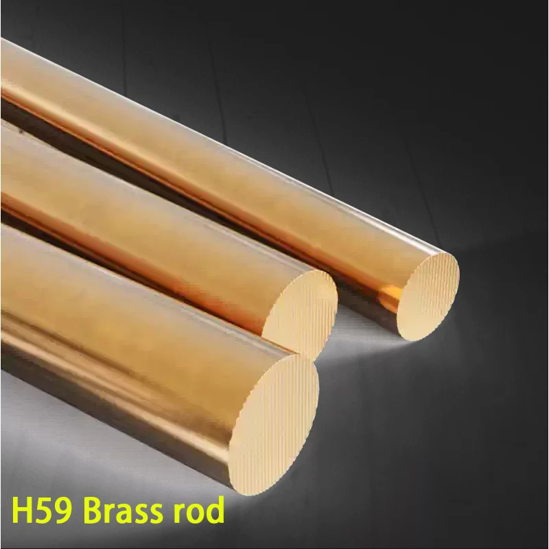 1Pcs H59 Brass Round Bars Solid Rods Dia 12mm 13mm/14mm 15mm 18mm 20mm 25mm 26mm 28/30/32/40mm~45mm Length 100/150/200/250mm