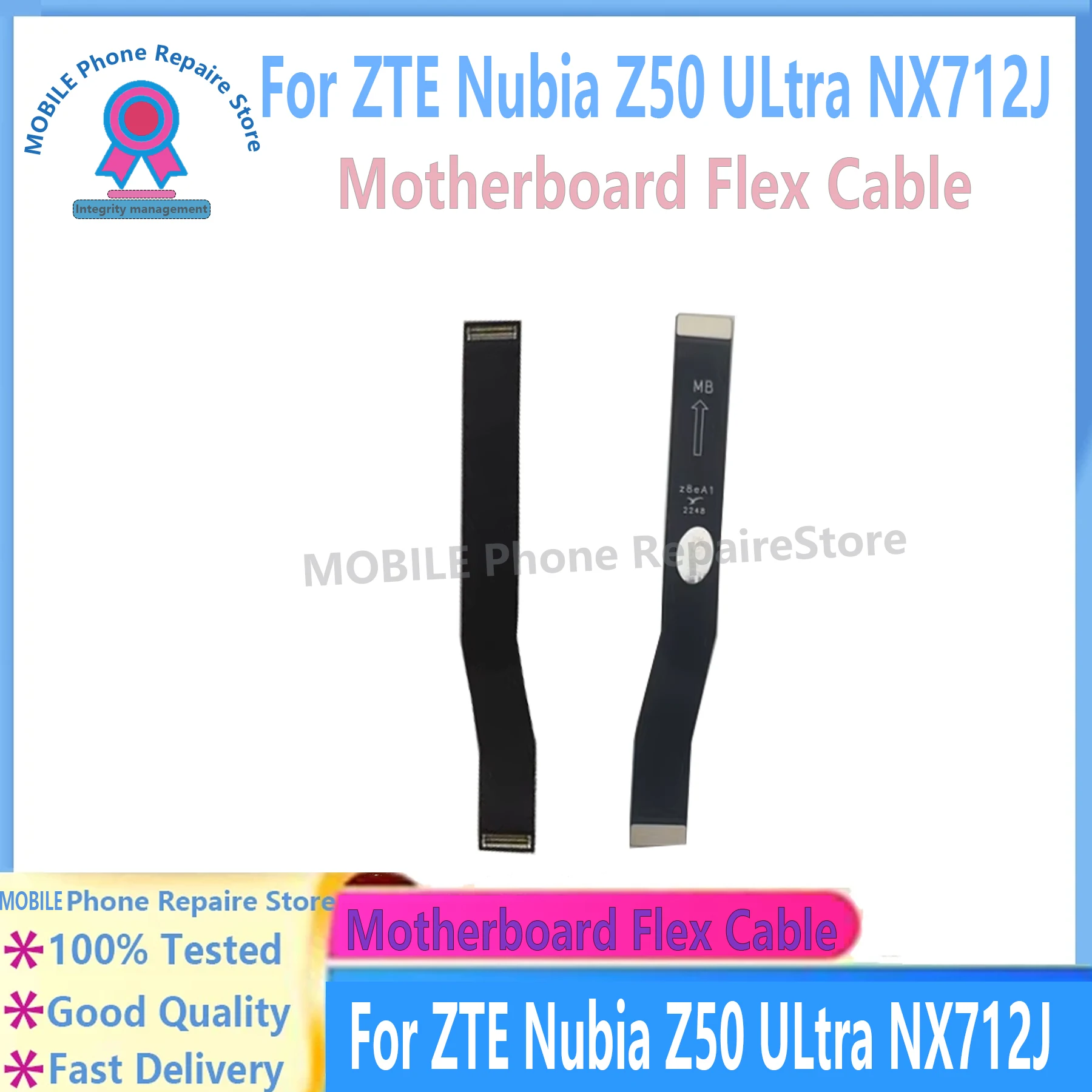 

Replace Original For ZTE Nubia Z50 Ultra Motherboard LCD Screen Connector Main Board Flex Cable